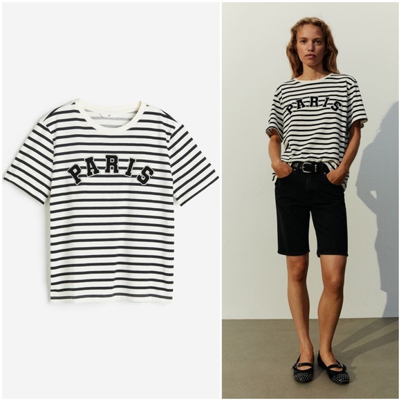 Paris Striped T-Shirt - Picture 1 of 4